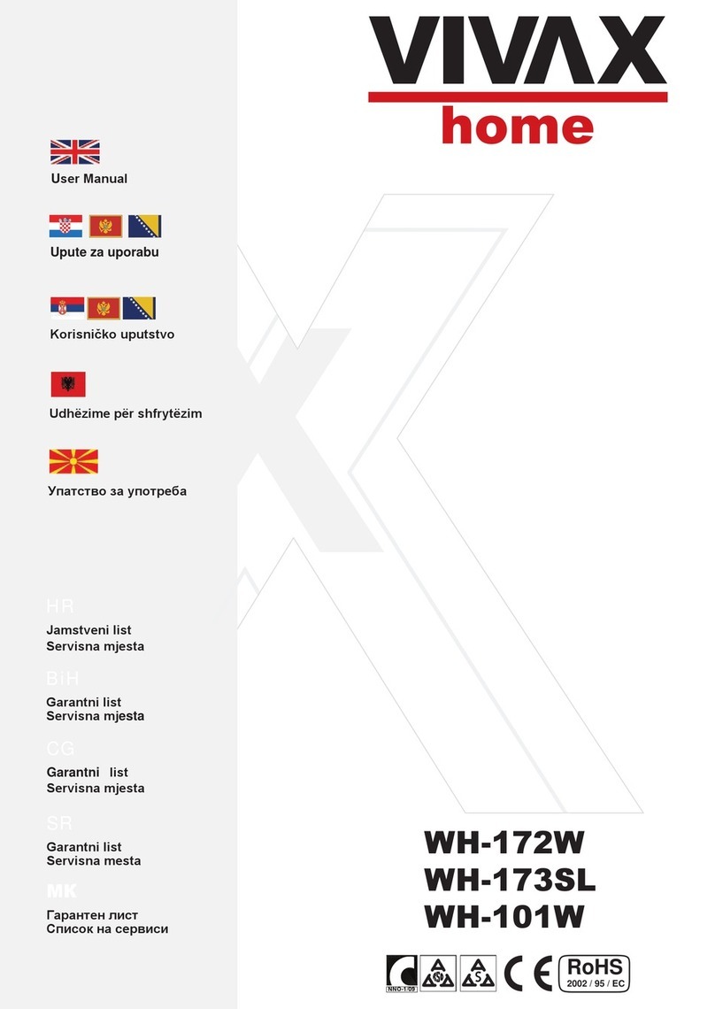 VIVAX home WH-172W user manual