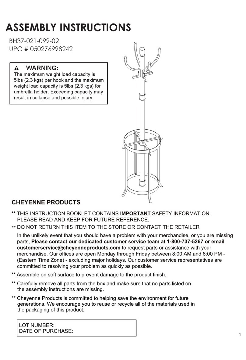 Cheyenne Products BH37-021-099-02 Assembly instructions