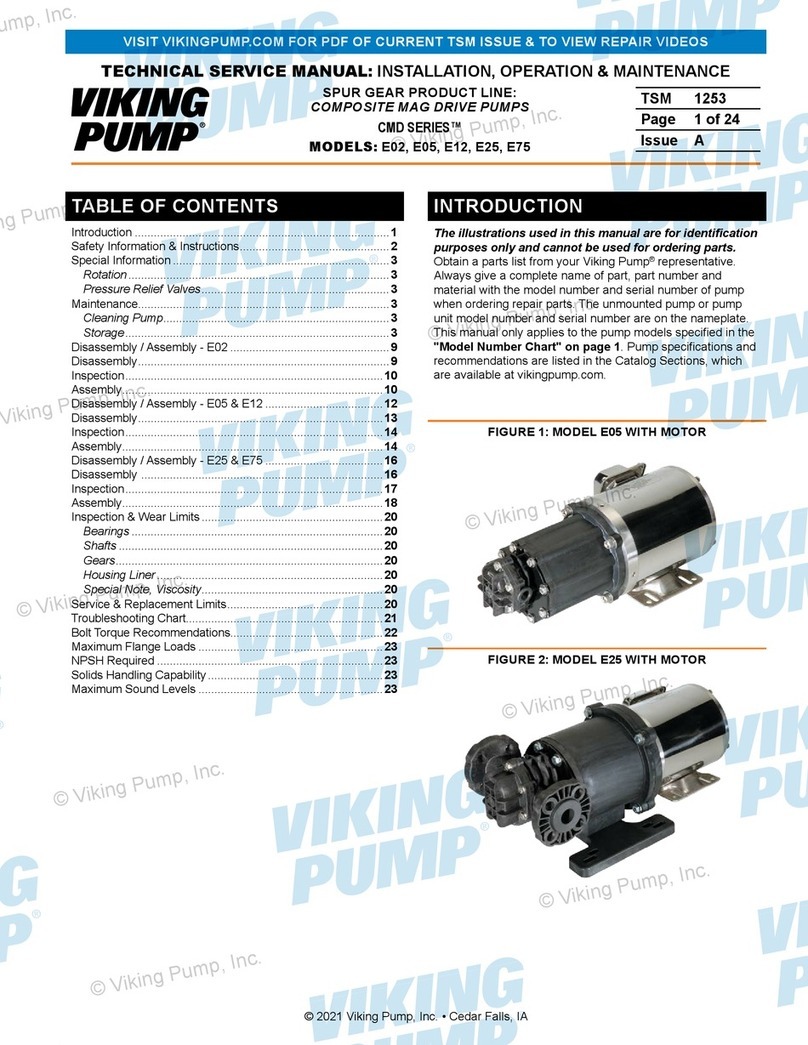 Viking pump CMD Series Technical & service manual Viking pump CMD Series Technical & service manual