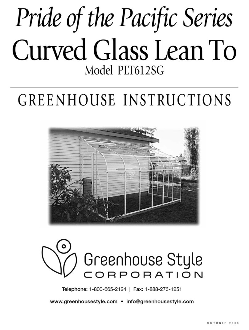 Greenhouse Style Pride of the Pacific Series User manual