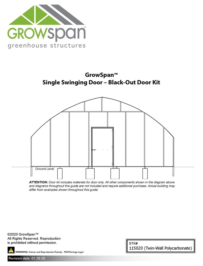 GrowSpan 115020 manual