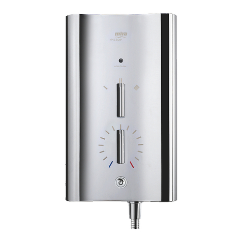 Kohler Mira Escape Thermostatic 9.0 kW J95Hb/c Installation and user guide