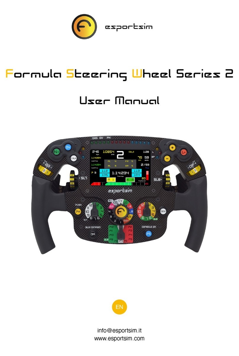 esportsim Formula Steering Wheel 2 Series user manual
