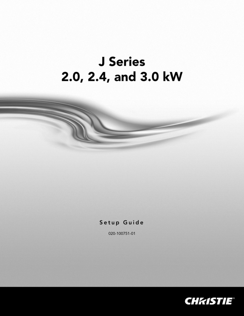 Christie J Series User manual