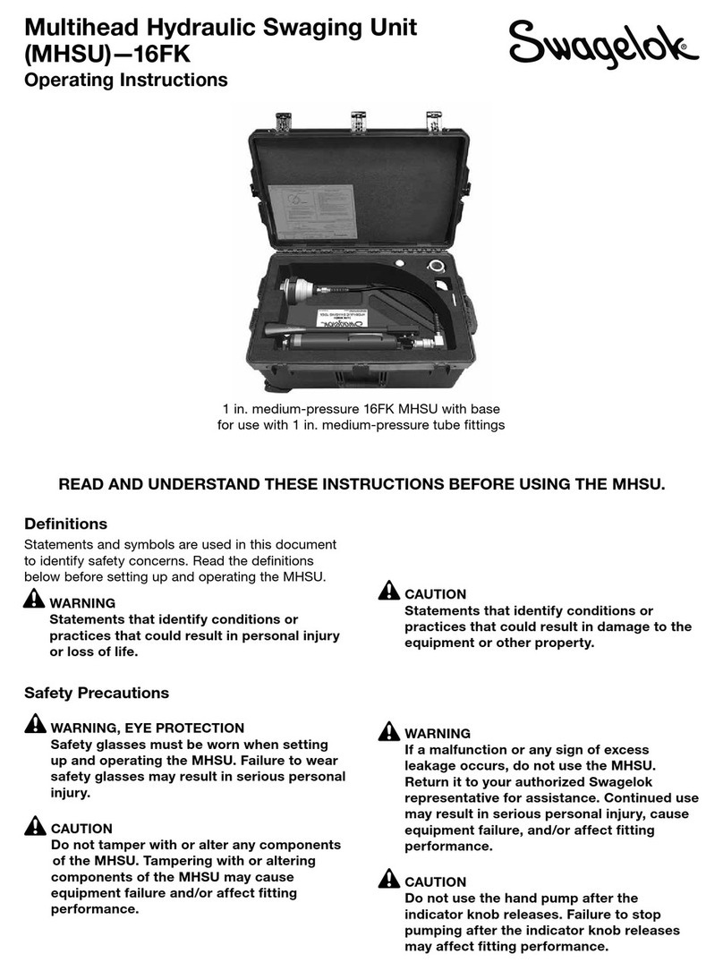 Swagelok 16FK MHSU operating instructions