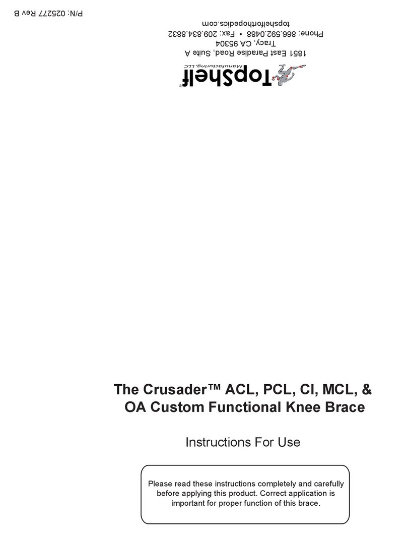 Top shelf Orthopedics Crusader ACL User manual