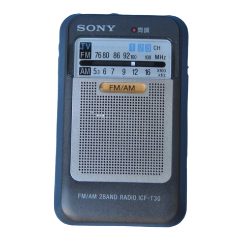 Sony ICF-T30 User manual Sony ICF-T30 User manual