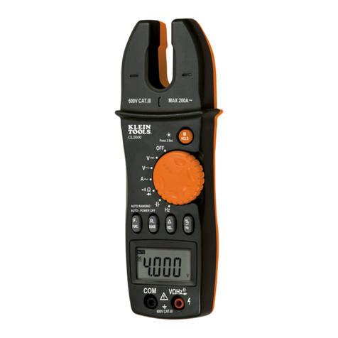 Klein Tools CL3000 User manual