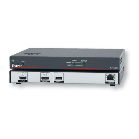 Extron electronics TLI Pro 201 User manual Extron electronics TLI Pro 201 User manual