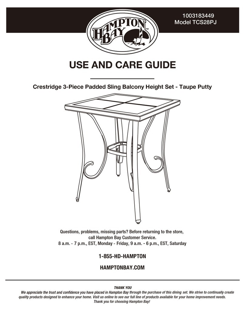 HAMPTON BAY Crestridge TCS28PJ Use and care guide HAMPTON BAY Crestridge TCS28PJ Use and care guide