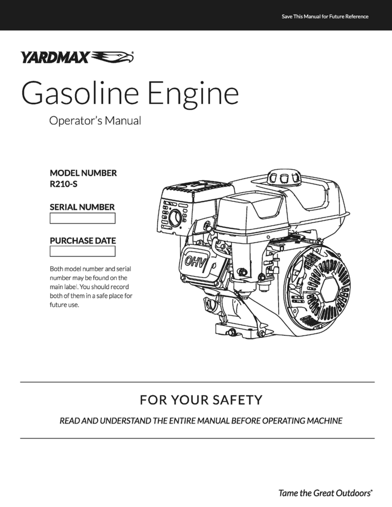 YARDMAX R210-S User manual