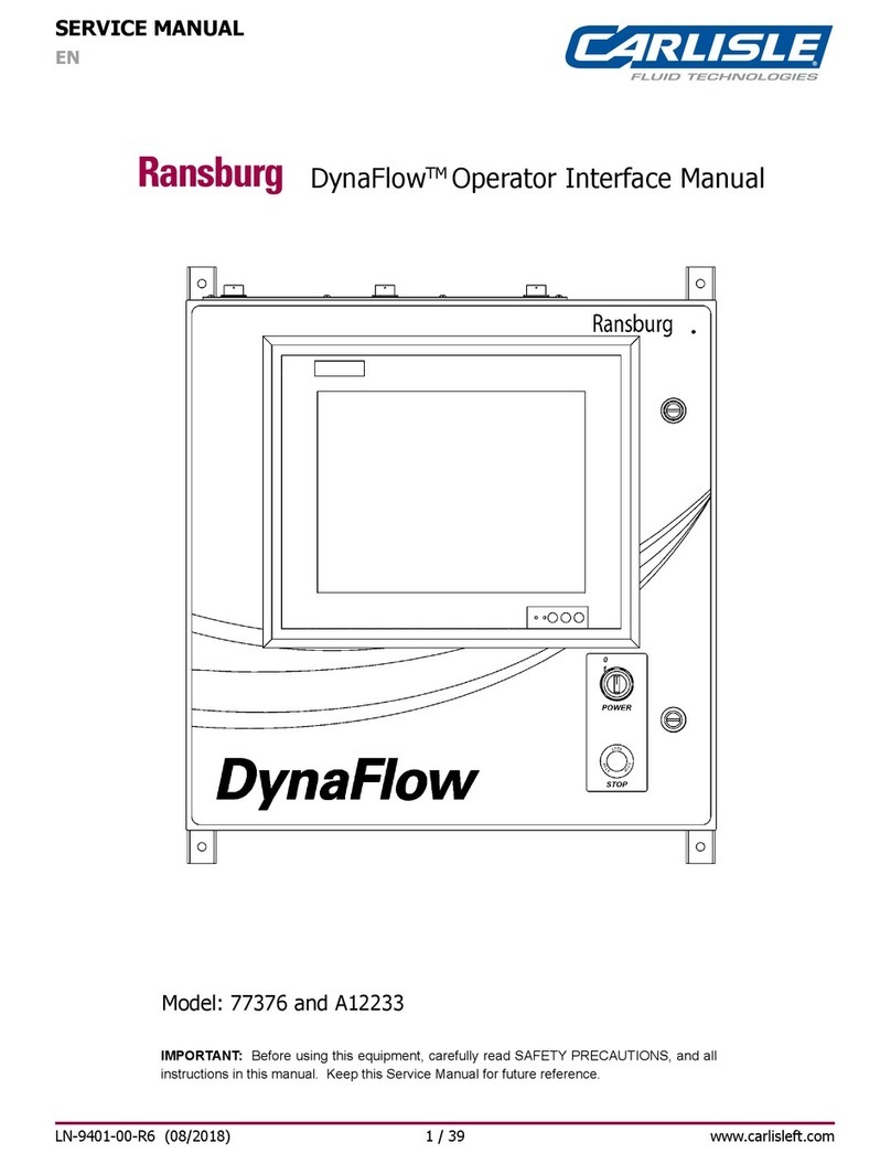Carlisle Ransburg DynaFlow 77376 Service manual