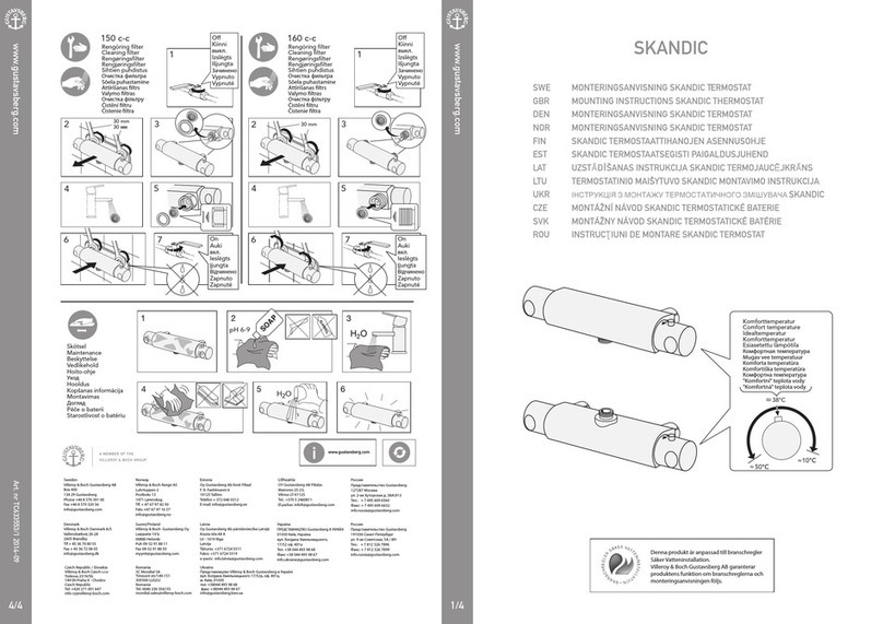 Gustavsberg Skandic Mounting instructions