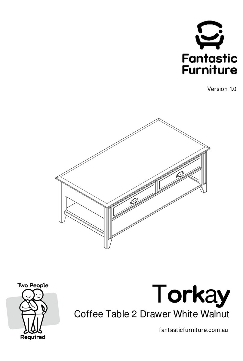 fantastic furniture Toronto Hall Table 2 Drawer manual