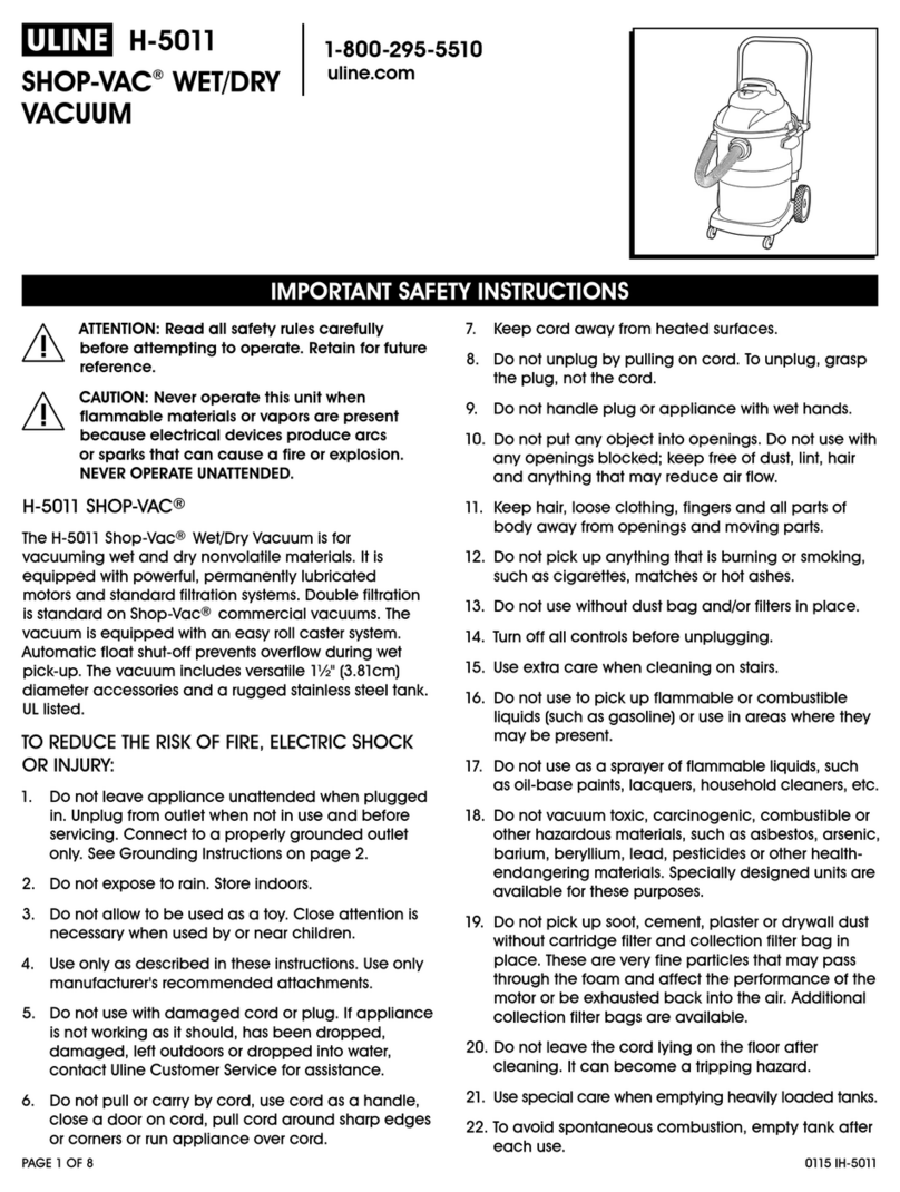 U-Line H-5011 User manual