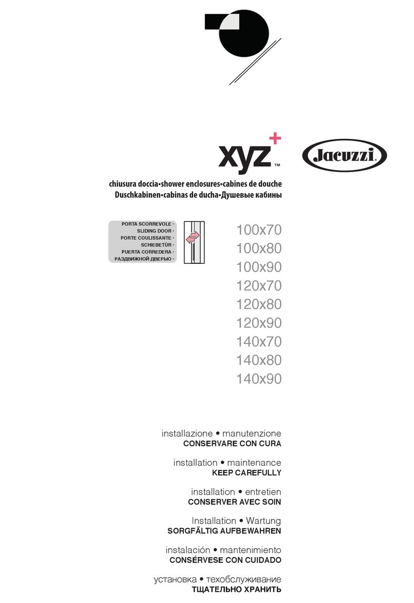 Jacuzzi XYZ+ 100x70 Maintenance and service guide
