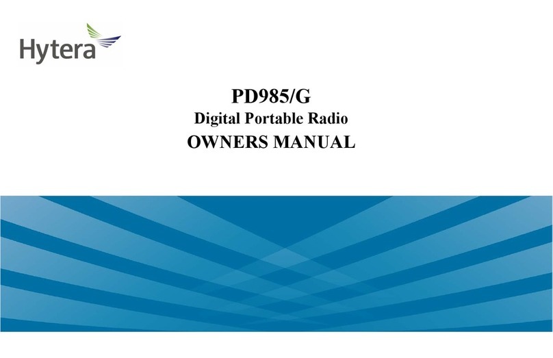Hytera PD985/G owner's manual