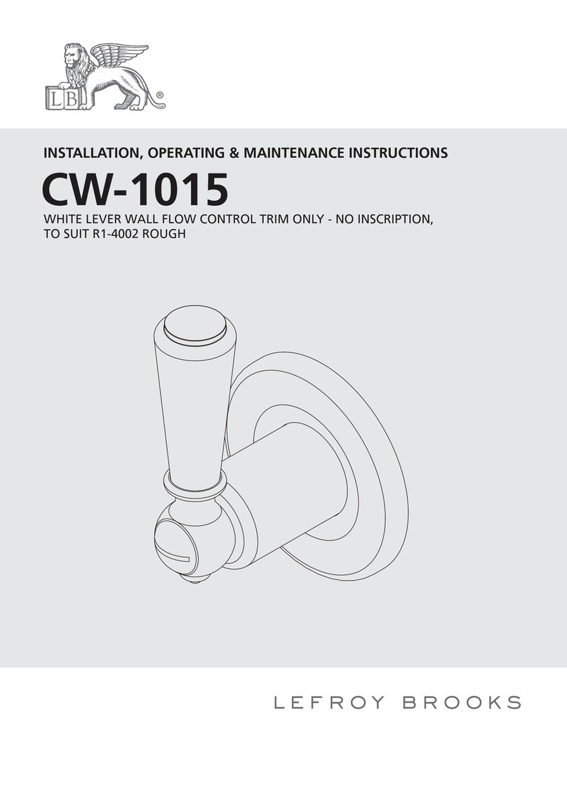 Lefroy Brooks CW-1015 Assembly instructions Lefroy Brooks CW-1015 Assembly instructions