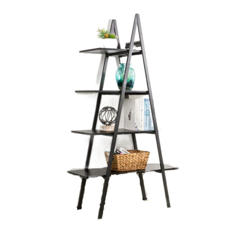 fantastic furniture Lean Bookcase A Frame 4 Shelf manual