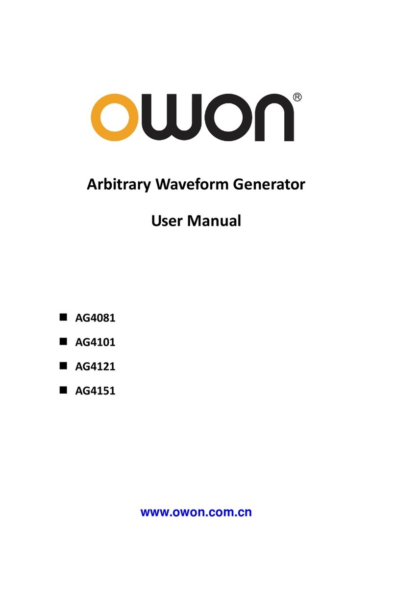 Owon AG4081 User manual