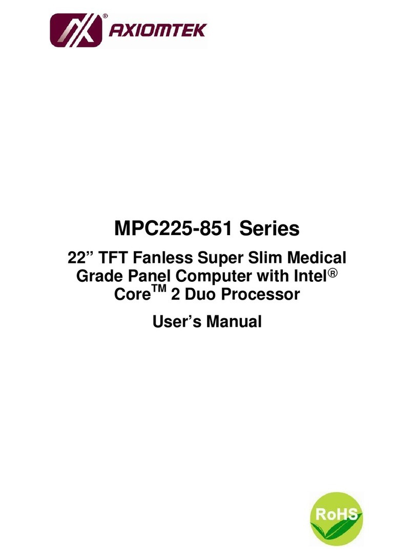 AXIOMTEK MPC225-851 Series user manual