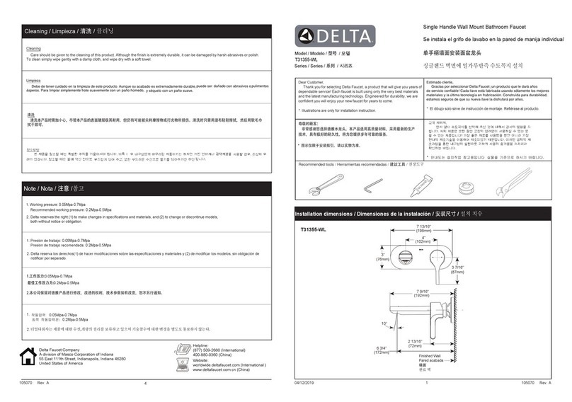 Delta T31355-WL User manual
