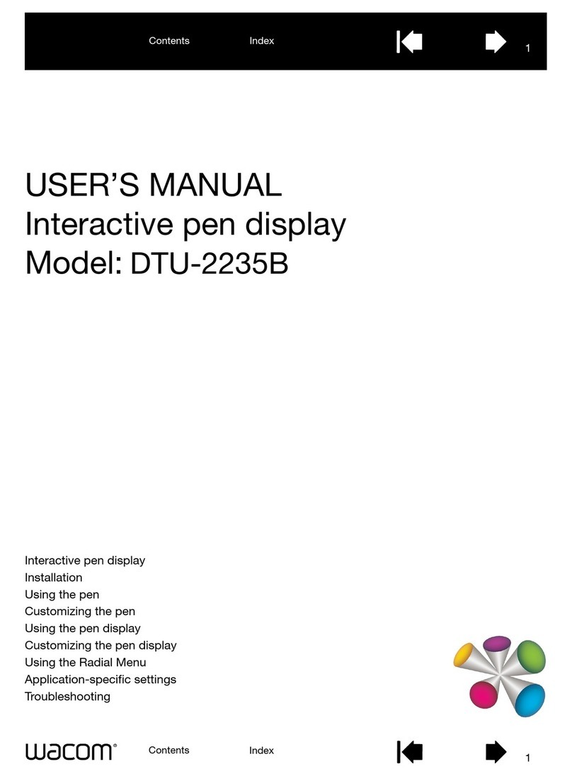 Wacom DTU-2235B user manual