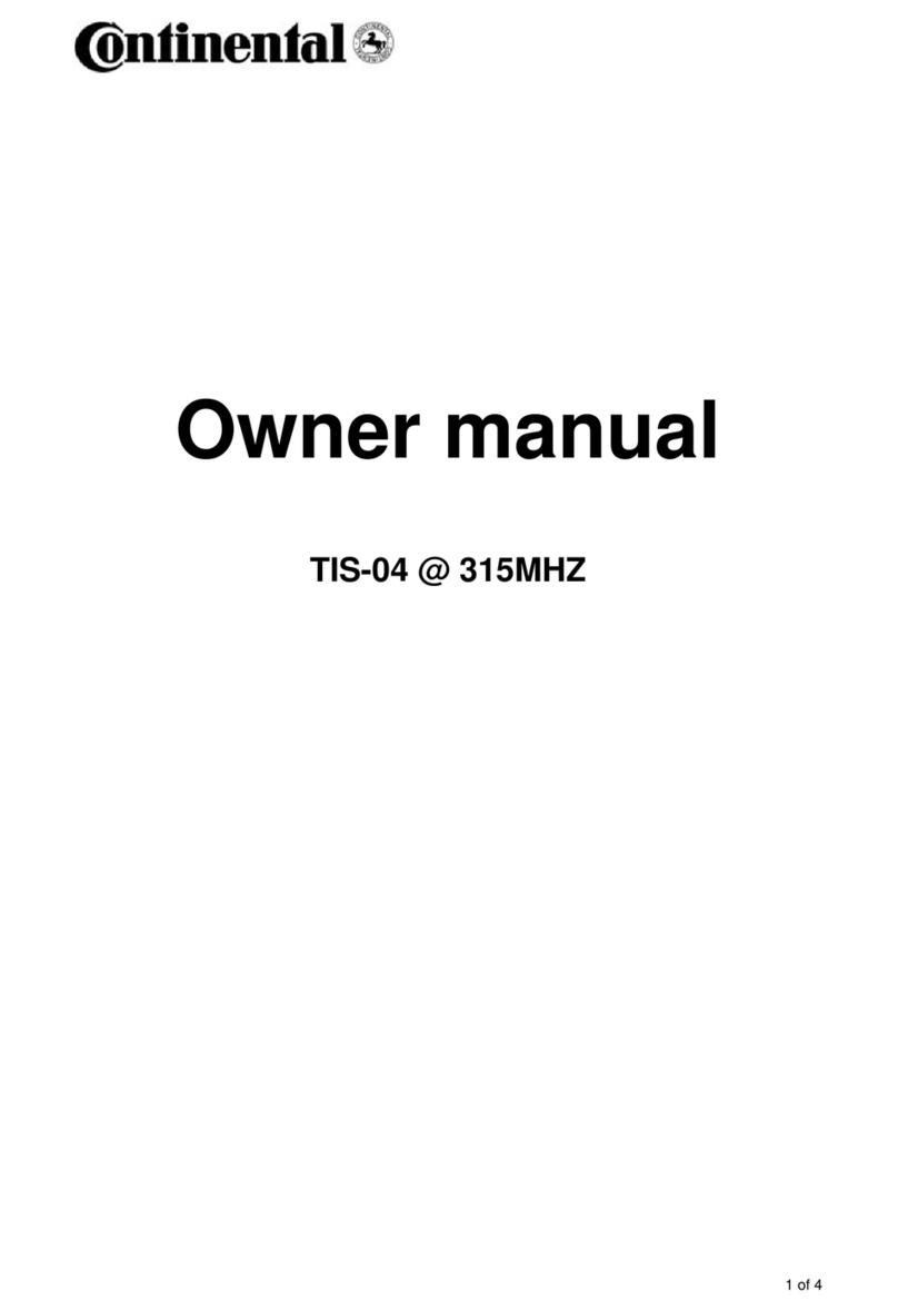 Continental Refrigerator TIS-04 User manual Continental Refrigerator TIS-04 User manual