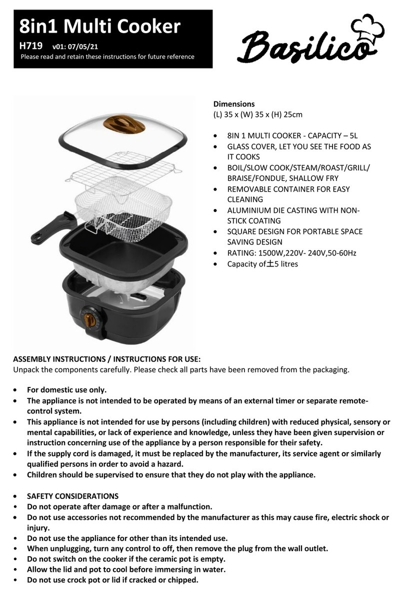 Basilico H719 Instructions for use