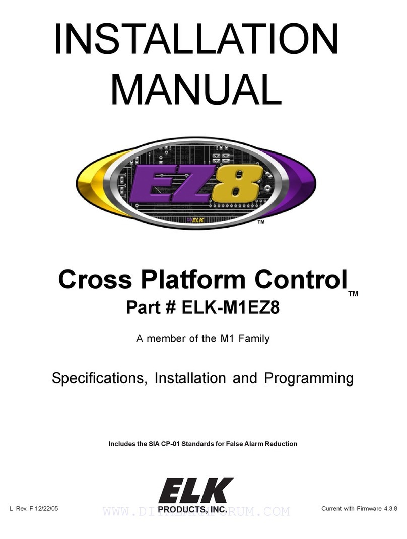 Elk ELK-M1EZ8 installation manual