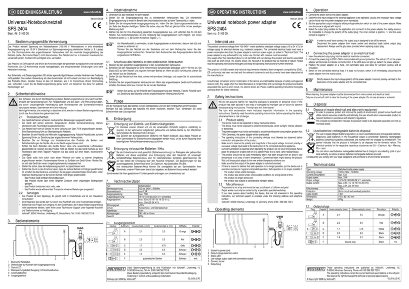 VOLTCRAFT SPS-2404 User manual