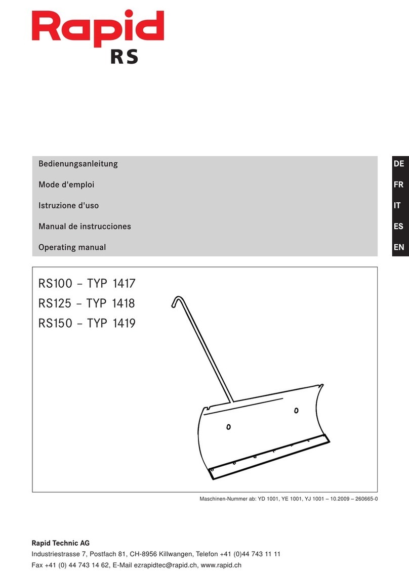 Rapid RS100 User manual