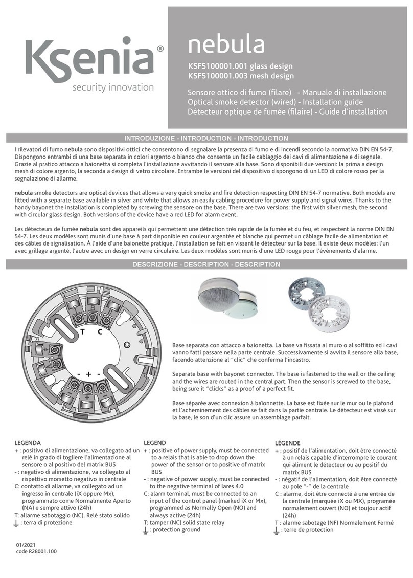 Ksenia nebula KSF5100001.001 installation guide