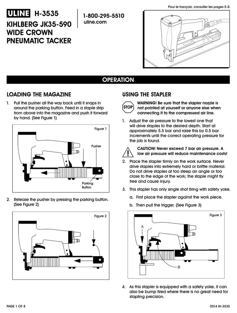 U-Line Kihlberg JK35-590 User manual