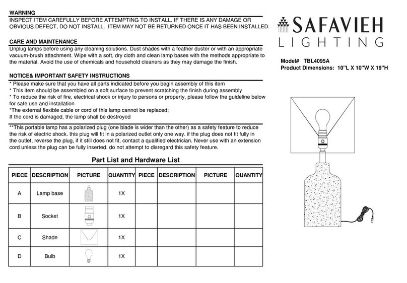 Safavieh TBL4095A User manual
