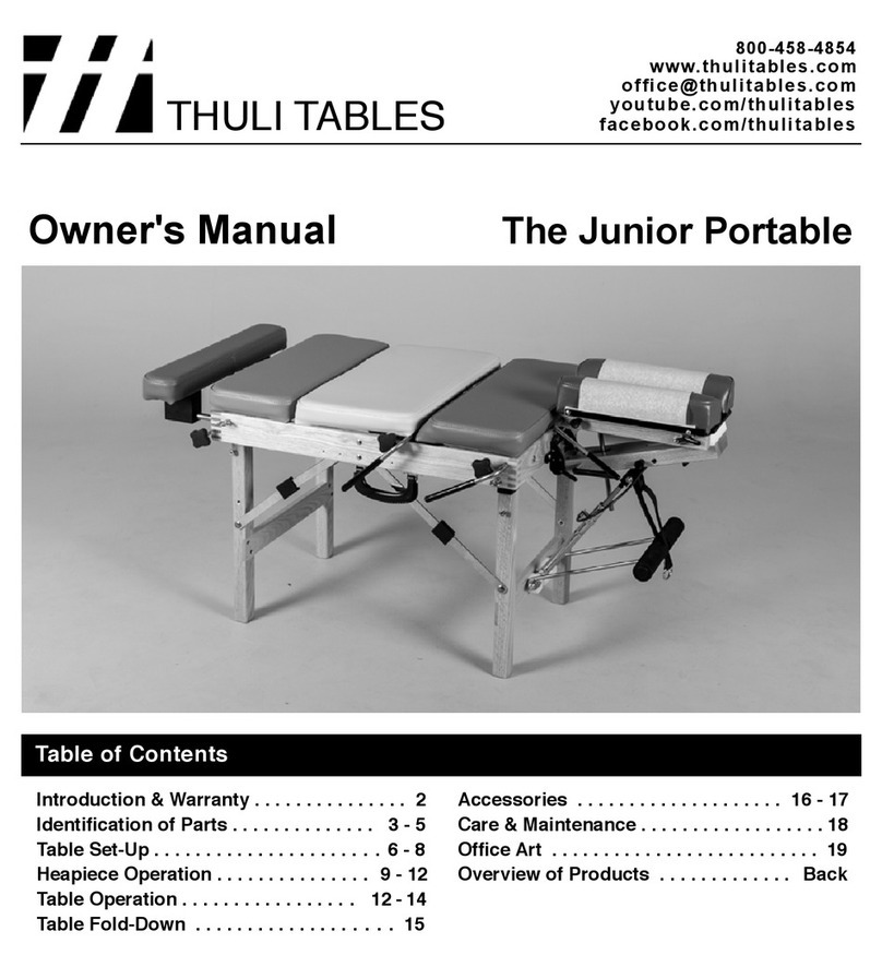 Thuli Tables The Junior Portable owner's manual