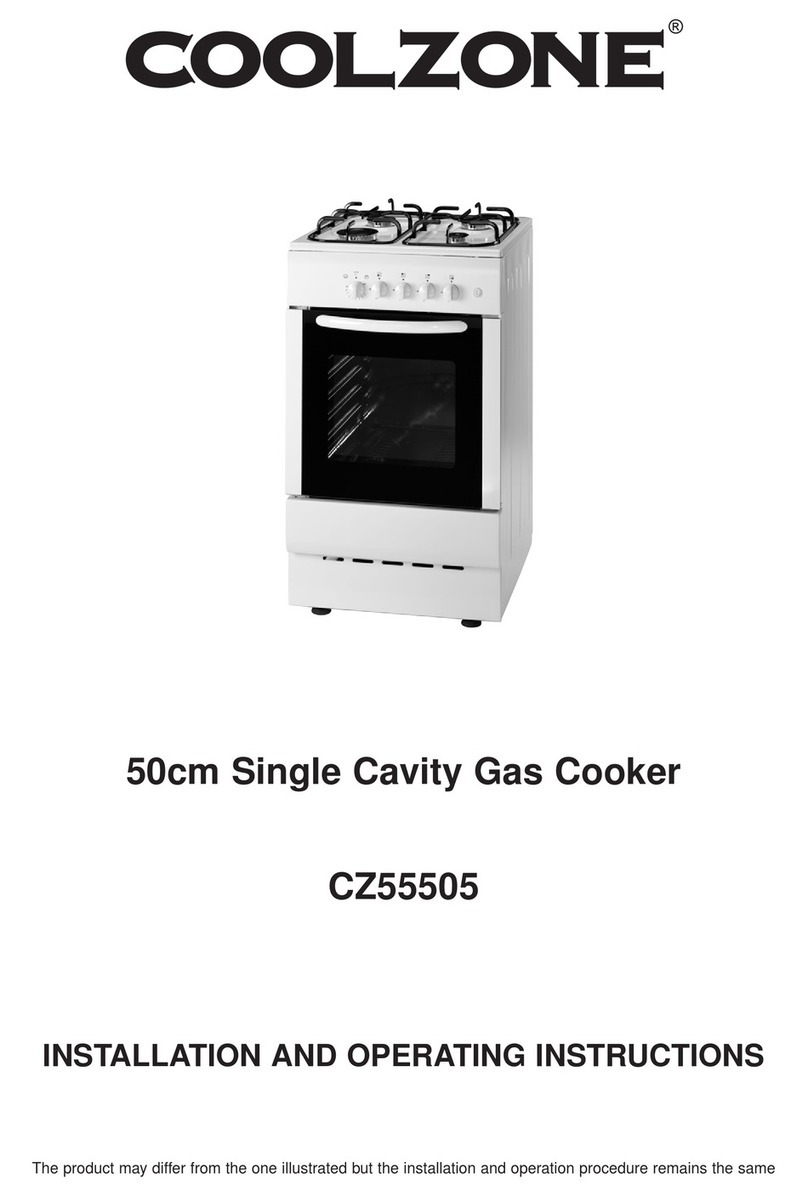Coolzone CZ55505 Installation and operating instructions