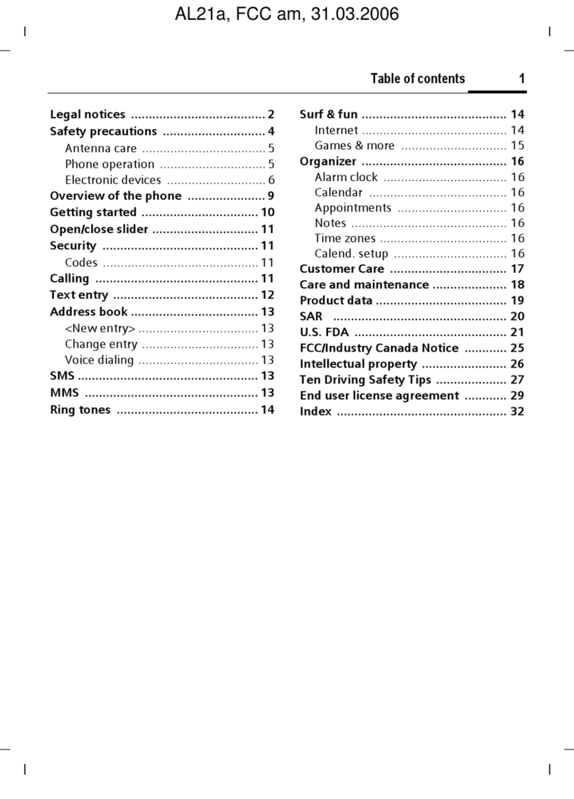 Siemens AL21A User manual