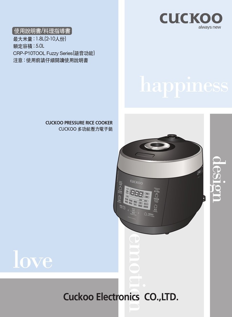 Cuckoo CRP-P10TOOL manual