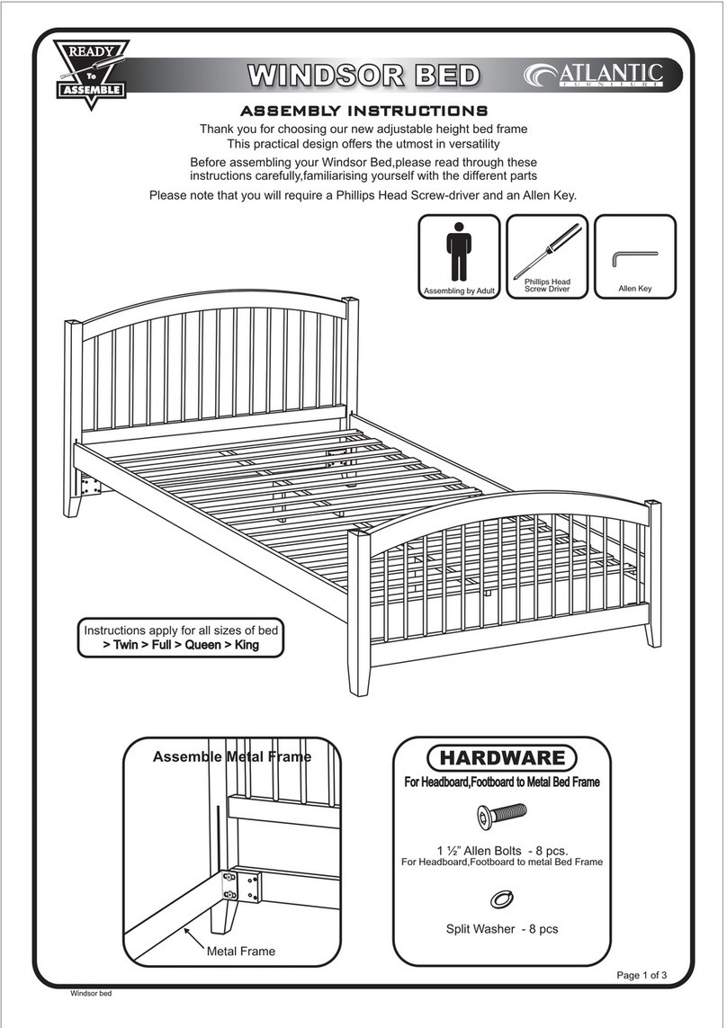 Atlantic Furniture WINDSOR User manual Atlantic Furniture WINDSOR User manual