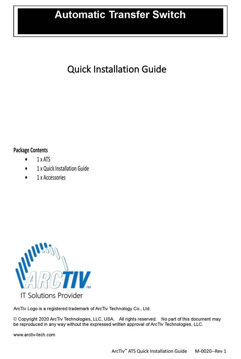 ArcTiv Technologies ATS Quick installation guide