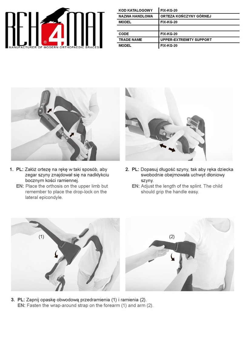 REH4MAT UPPER-EXTREMITY SUPPORT User manual REH4MAT UPPER-EXTREMITY SUPPORT User manual