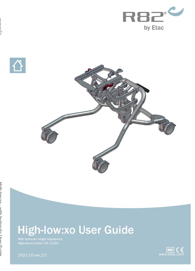 Etac R82 High-low:xo user guide