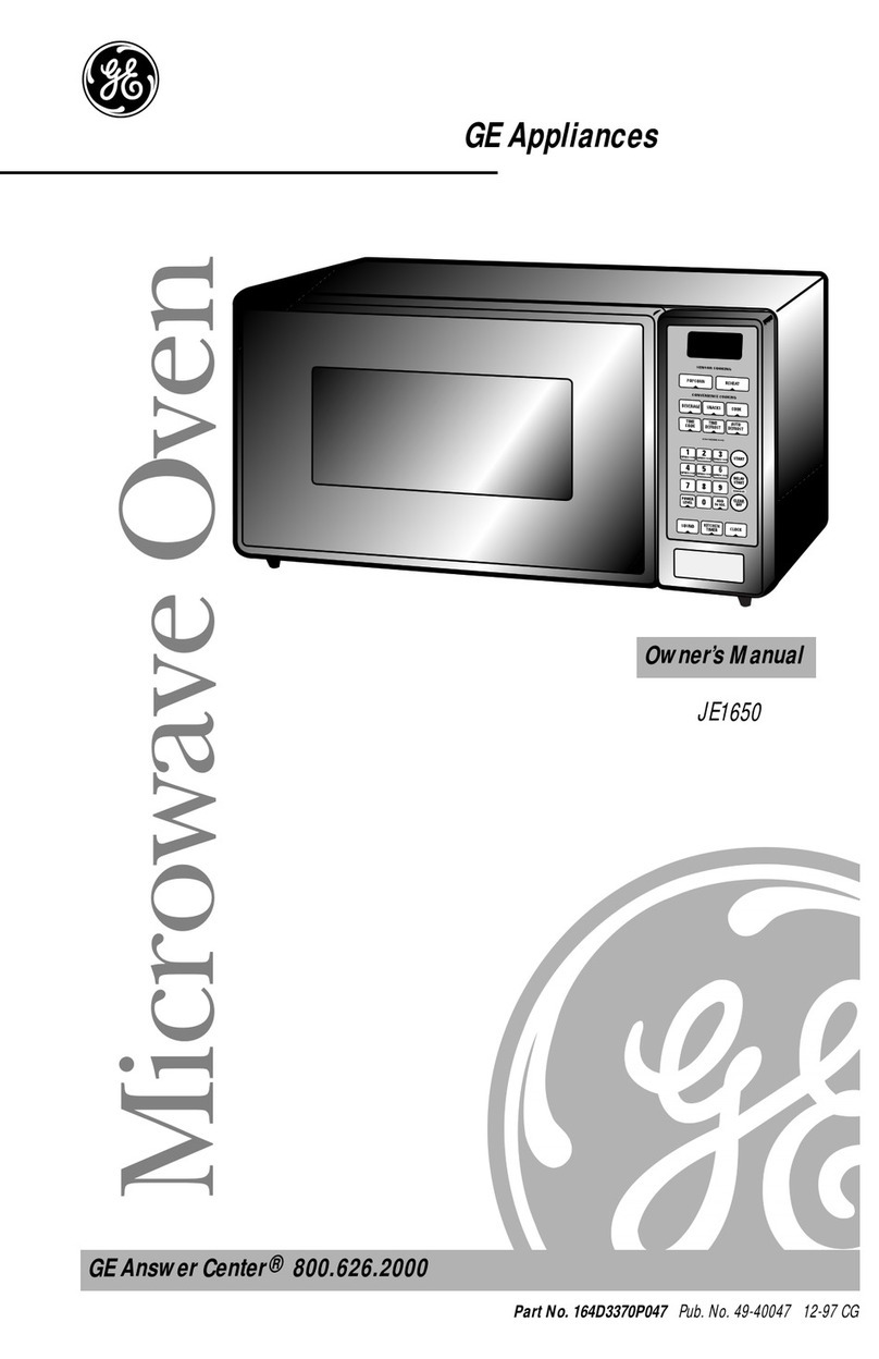 GE JE1650 User manual