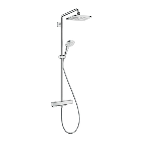 Hans Grohe Croma E 280 1jet Showerpipe 27630000 Manual Hans Grohe Croma E 280 1jet Showerpipe 27630000 Manual