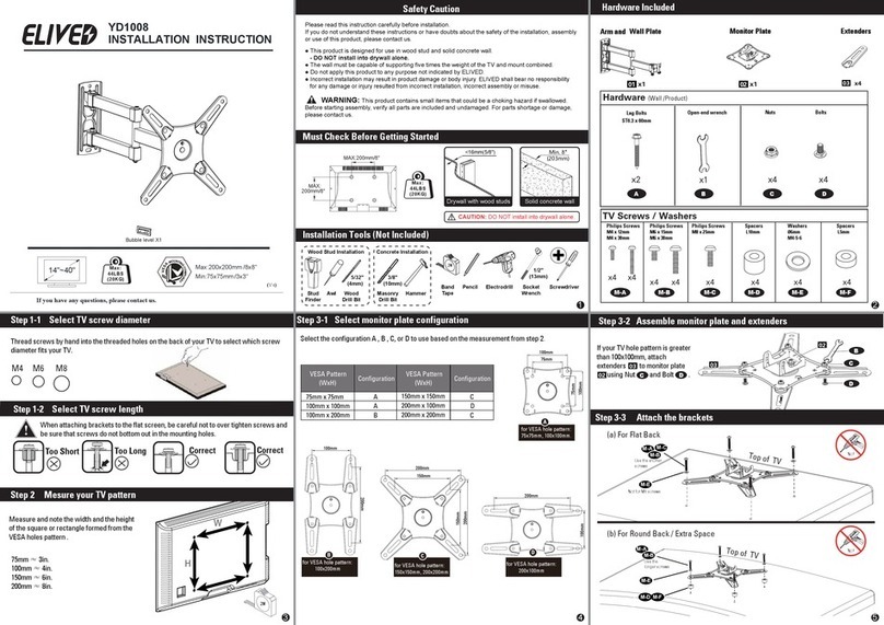 Elived YD1008 User manual