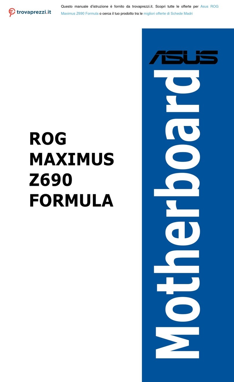 Asus ROG MAXIMUS Z690 FORMULA manual