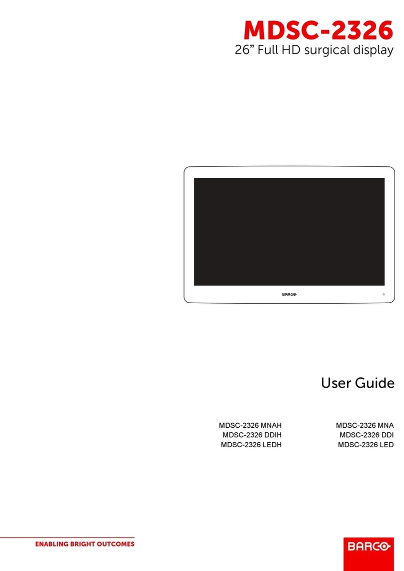 Barco MDSC-2326 MNAH User manual