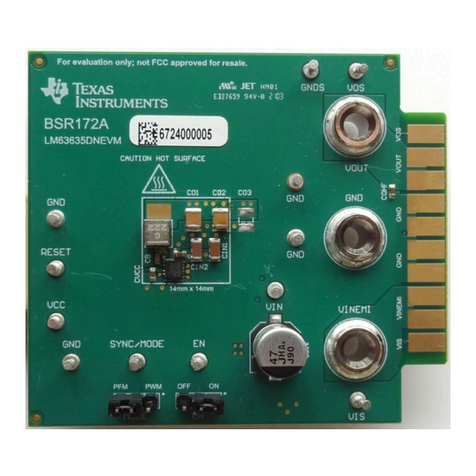 Texas Instruments LM63635DNEVM User manual