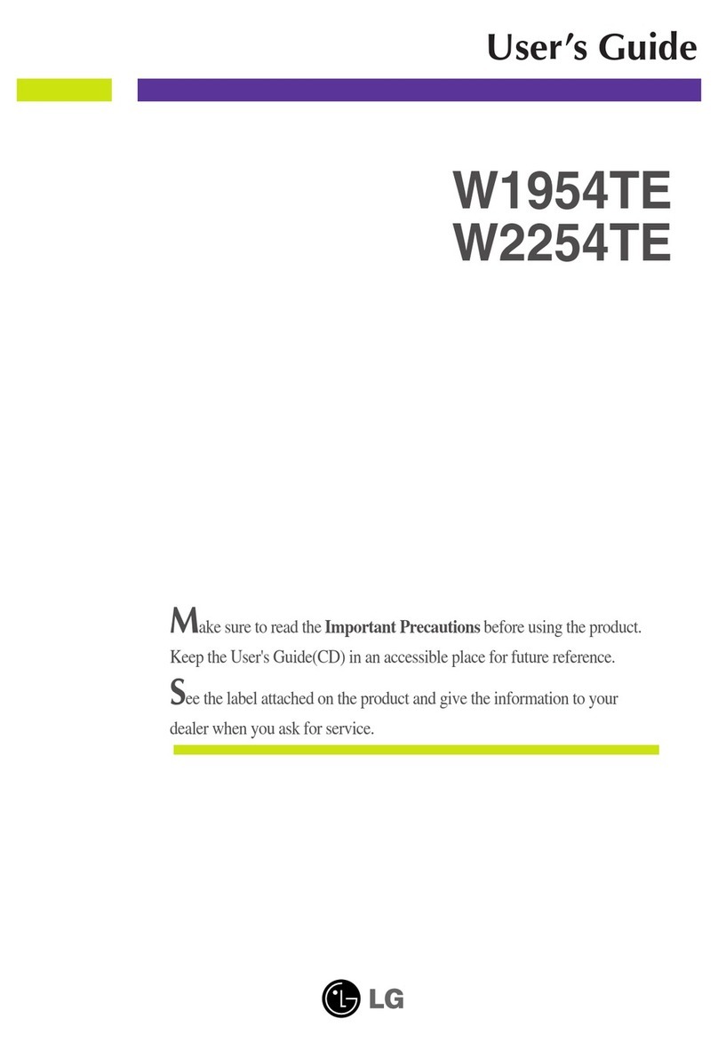 LG W1954TEV User manual